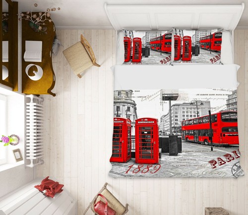 Red bus zhub310 - red, bed
