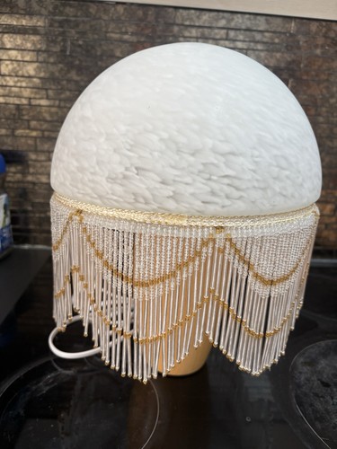 Vintage art deco mottled white - deco,