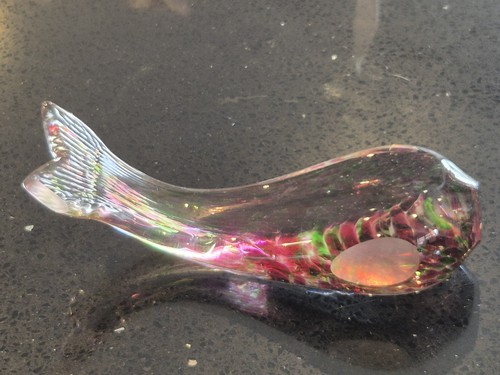 Vintage hand blown fish - vintage,