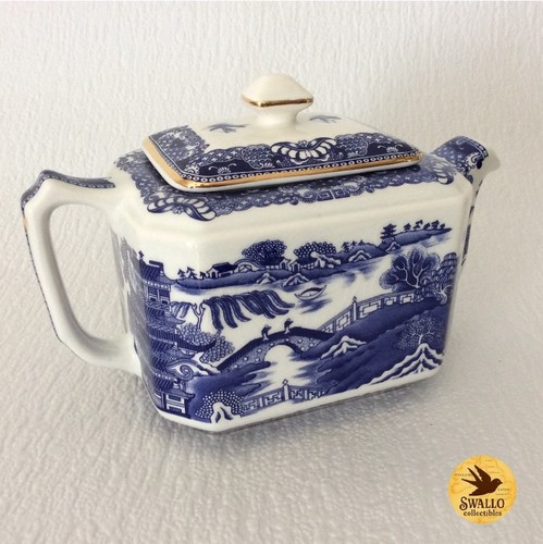 Vintage ringtons blue willow - vintage,