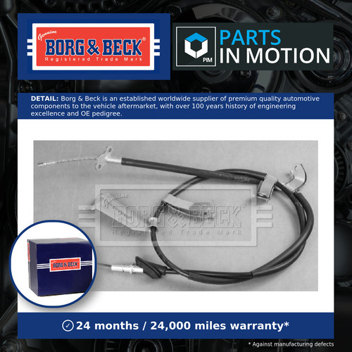 Handbrake cable rear - handbrake,