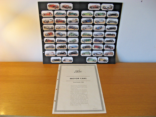 Motor cars set card - cars, 50