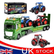 Large Farm Trailer Toy Set w/
