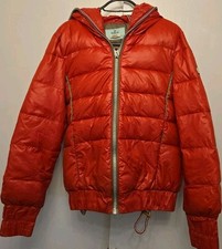 Women's Replay Red Quilted Coat Size XS 32 - 34 Inch Chest Excellent Condition