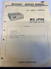 SHARP MZ-1P02 DOT IMPACT