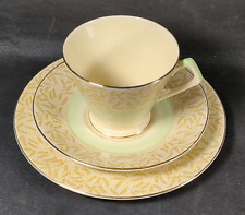 Vintage Art Deco Crown Devon Fieldings-Cup, Saucer & Cake Plate Trio-Design 3307