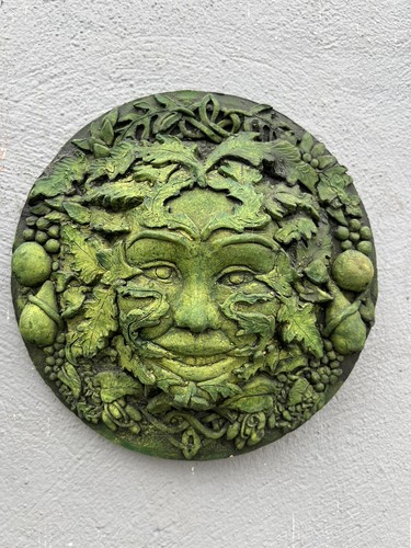 Green man wall art roundel - man,