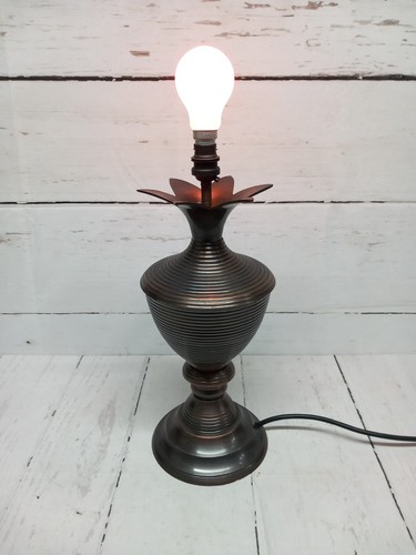 Heavy copper brass table lamp - heavy,