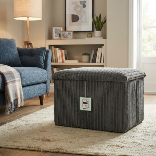 Elegant jumbo cord ottoman - elegant,