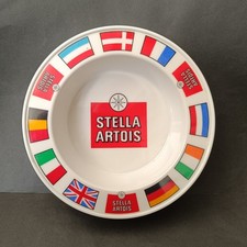 Stella Artois  Vintage Melamine Ashtray  European Flags  Ornamin Great Britain