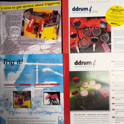 Vintage ddrums brochures - vintage,