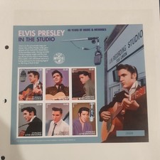Ltd Editio  Elvis Presley In The Studio Mint Stamp Sheet St Vincent & Grenadines
