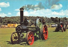 STEAM TRACTION TRACTION ENGINE FOWLER  POSTCARD  LARGE SIZE GOOD PLUS VERY GOOD