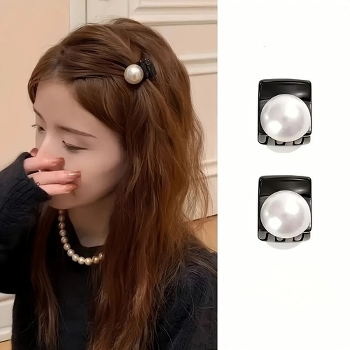 Hair clip set 2pcs pearl - 2pcs,