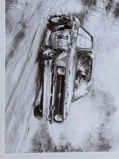 Ford Escort Mk2 RS Rally Framed Poster Print A3 Man Cave Garage Gift Wall Decor