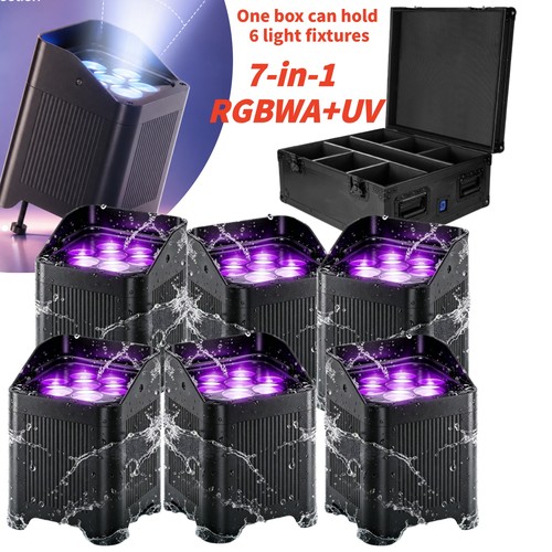 Led 7x20w rgbwa battery - 7x20w, rgbwa+uv