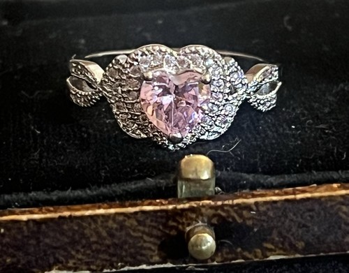 Vintage style pink topaz - pink,