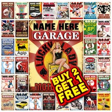 Garage Metal Tin Sign Plaque