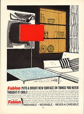original large colour advert 1962 . fablon : a bright new surface