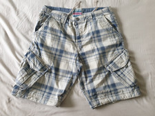 Mantaray Men's Cargo Shorts Beige, Blue, Grey Waist Size 36