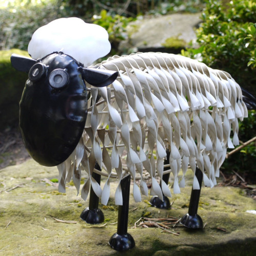 Metal sheep ornament - sheep,