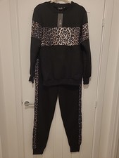 Women's Black With Leopard