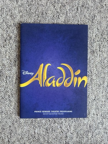 Aladdin west end programme - aladdin,