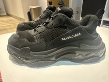 Balenciaga triple s mesh men's trainers Black Size 42 uk 8  100% Authentic