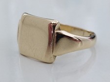 Vintage 9ct Gold Gents Signet