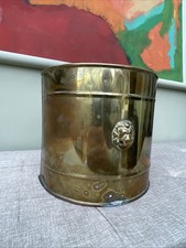 Vintage Brass Pot Holder Lion