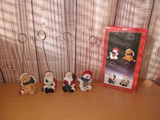 set of 4 vintage christmas