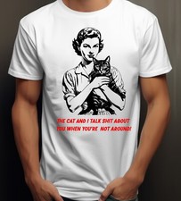 Psycho Cat Lady Funny T-Shirt