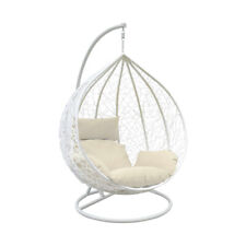 Rattan Egg Chair Swing Outdoor Garden Patio Hanging Wicker Hammock Pod Chair
