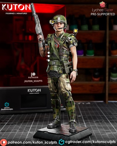 Corporal hicks alien - alien, (3d)