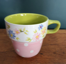 M&S Green/Pink Floral & Spotty