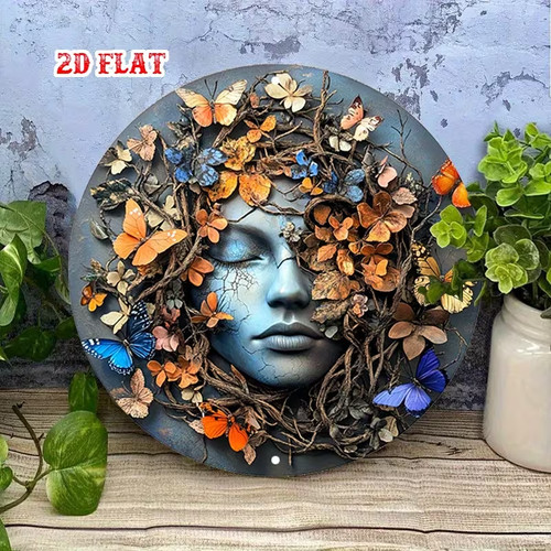 Green man lady leafy - man,