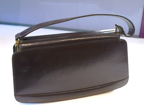 Vintage 1940 50s brown - brown, leather