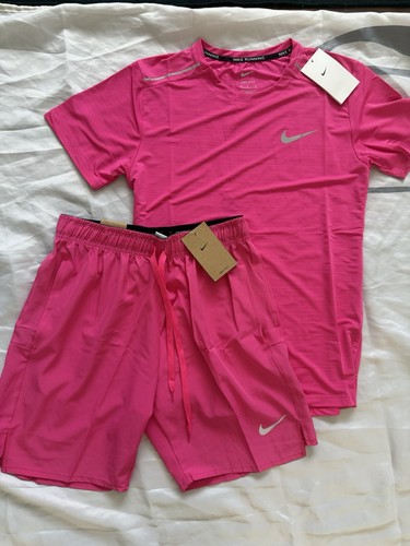 Nike pink miler short sleeve - nike,