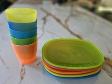 Ikea Vintage 10 Kalas Plastic Children Cups Plates Colourful DesignMonika Mulder