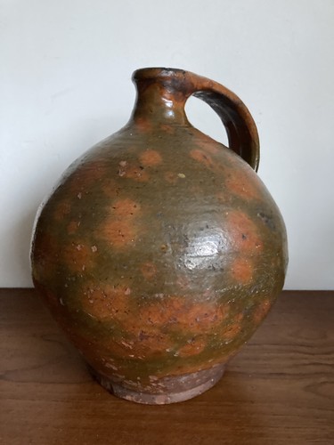 Rustic terracotta bottle - rustic, bottle/jug