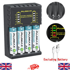 Battery Charger 4 Slot For AA