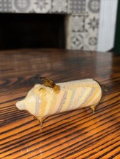 Glass Pig With Sand