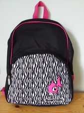 punkyfish backpack school bag black and pink rare