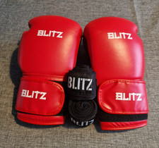 Blitz Sparring Boxing Glove Omega PU Muay Thai Fight Hand Wrap 120inch Standard