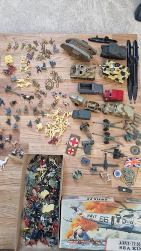 Vintage military toy job lot - toy,