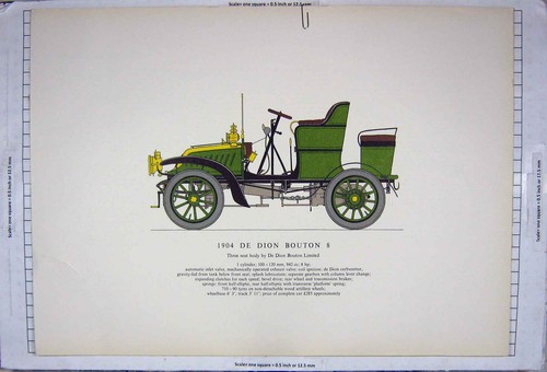 Original old antique print - old,