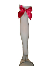 Womans White Marabou Over The Knee. L/XL.  SKU 1001