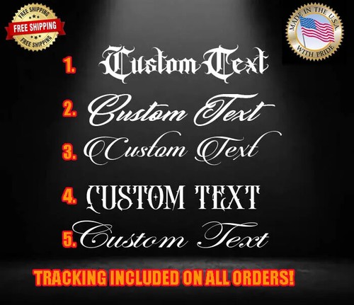 Custom vinyl decal tattoo - custom,