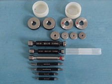 Metric GO NOGO Screw Thread Plugs and Rings Gauges or Gages