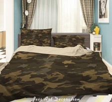 3D Vintage Camouflage Pattern Quilt Cover Set Bedding Sets Pillowcases